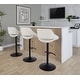 preview thumbnail 83 of 144, Silver Orchid Svellingen Adjustable Bar Stool with Rounded T Footrest - Set of 2