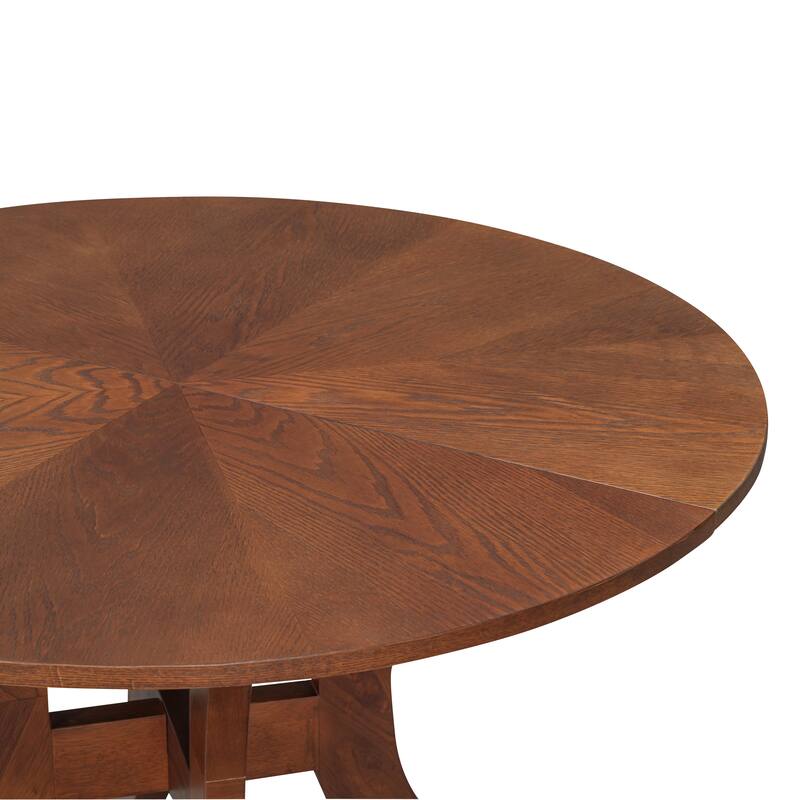 Round Dining Table 39.4" - Traditional Solid Wood Legs, Timeless Elegance, Ideal Focal Point for Family Gatherings