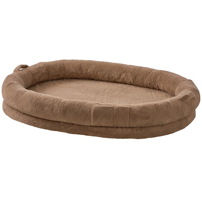 Human Dog Bed Egg Orthopedic Foam, Storage Pocket, Large Dog Bean Bed