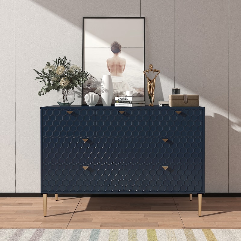 Morden Wood Furniture 7 Drawer Dresser Chest
