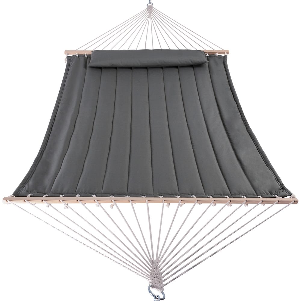 Outdoor Portable 2 Person Hammock with Spreader Bar - 78.7*55.1