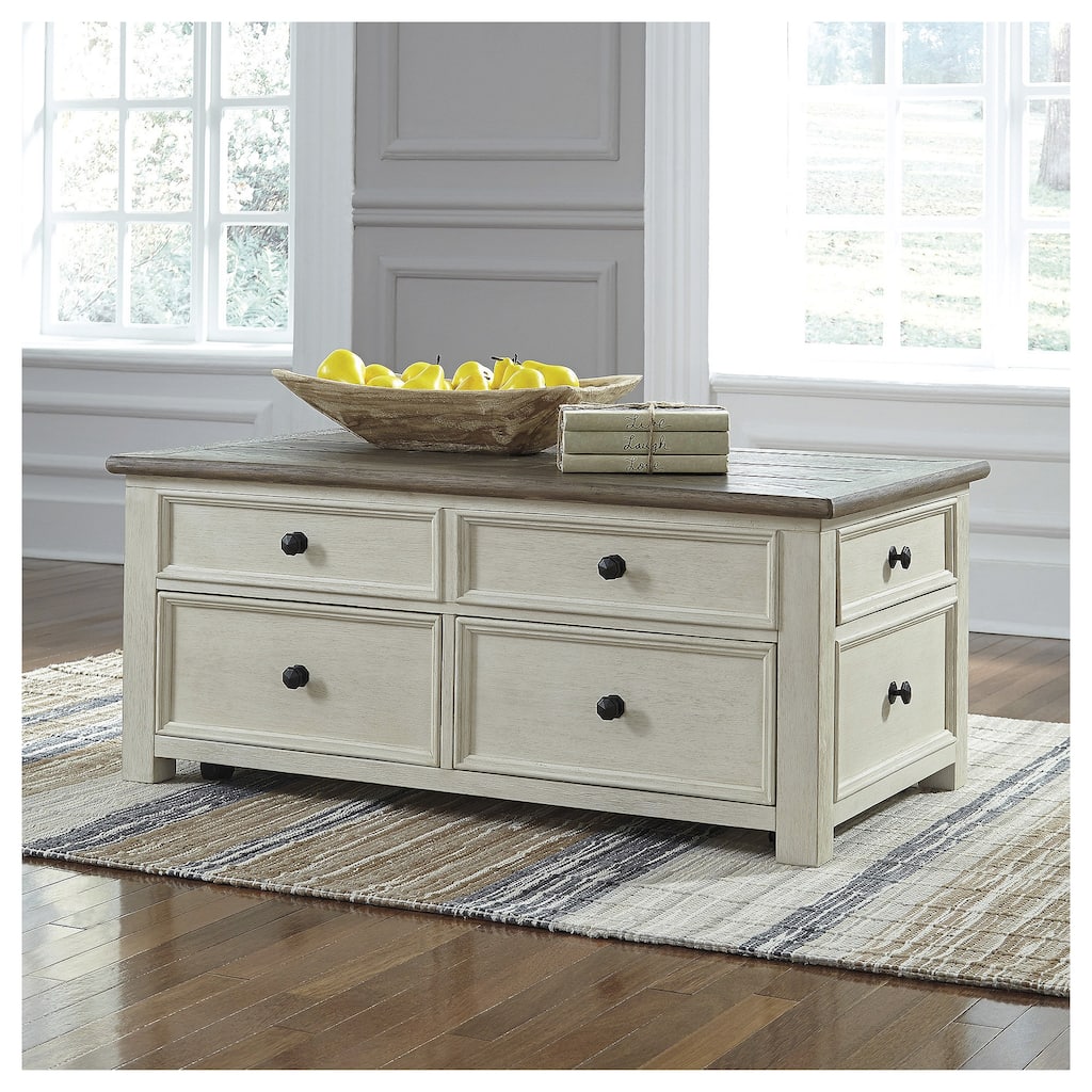 Bolanburg Two-Tone Coffee Table with Lift Top