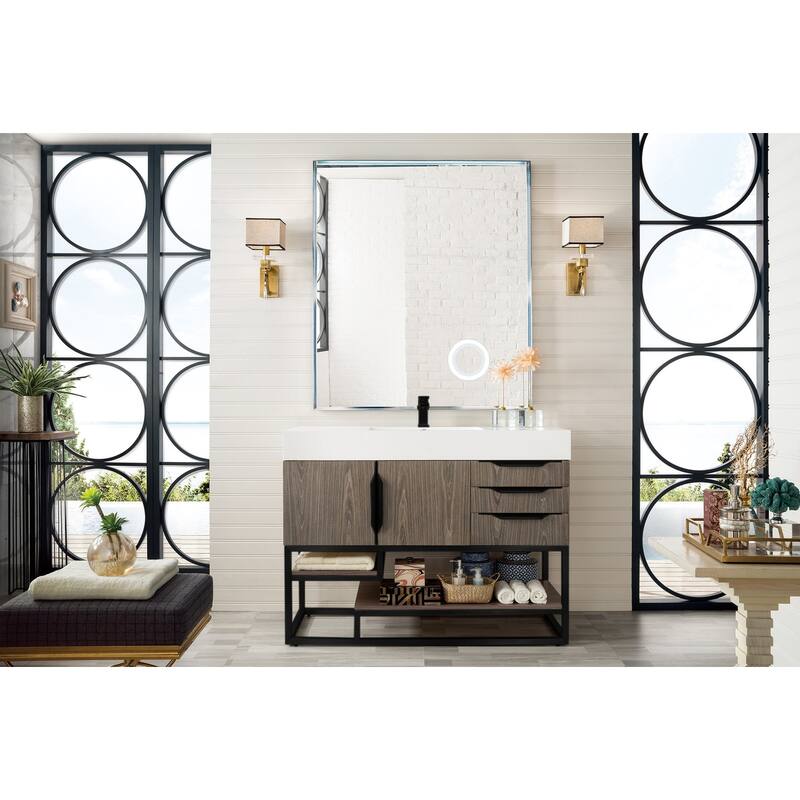 James Martin Vanities 983-V48-R-MB-GW Columbia 48" Free Standing