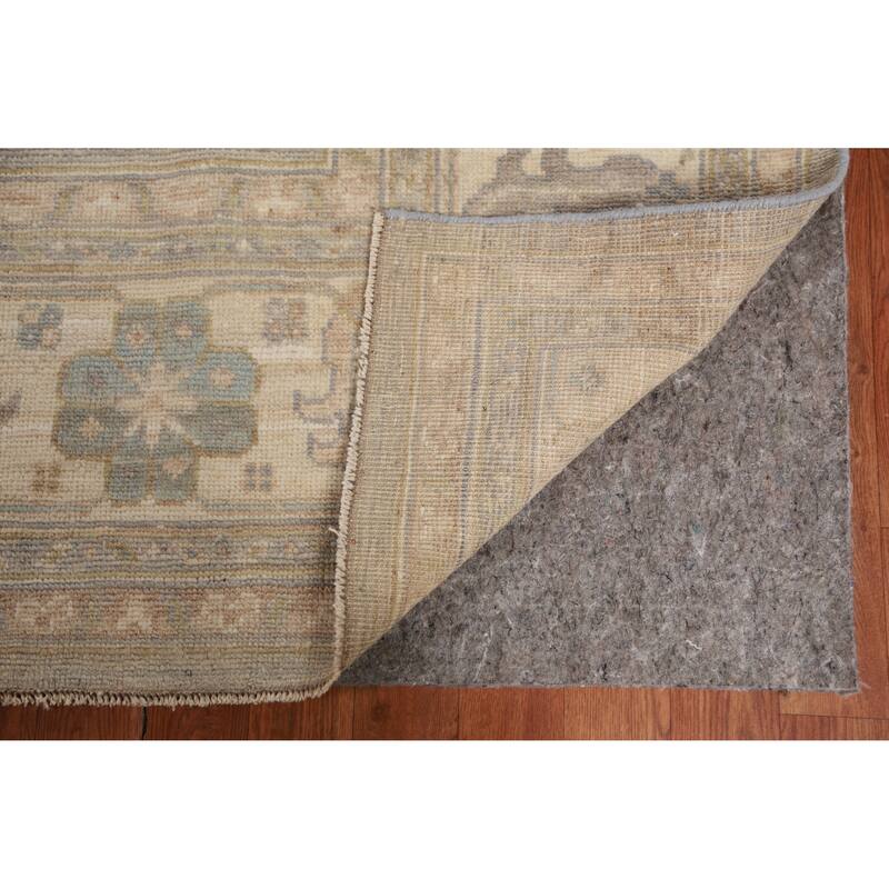 Hand Knotted Oriental 100% Wool Carpet Transitional All-Over Greys & Charcoal Oushak Area Rug - 9' 9'' X 8' 1''