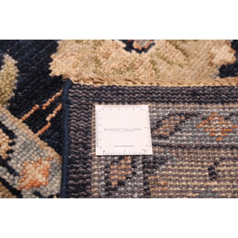 ECARPETGALLERY Hand-knotted Jules Serapi Dark Navy Wool Rug - 7'11 x 9'9