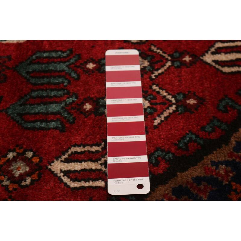 ECARPETGALLERY Hand-knotted Andelz Red Wool Rug - 4'1 x 6'3