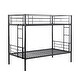 preview thumbnail 6 of 14, Twin over Twin Size Metal Frame Bunk Bed