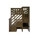 preview thumbnail 8 of 42, Max and Lily Twin over Twin Low Bunk Bed with Staircase