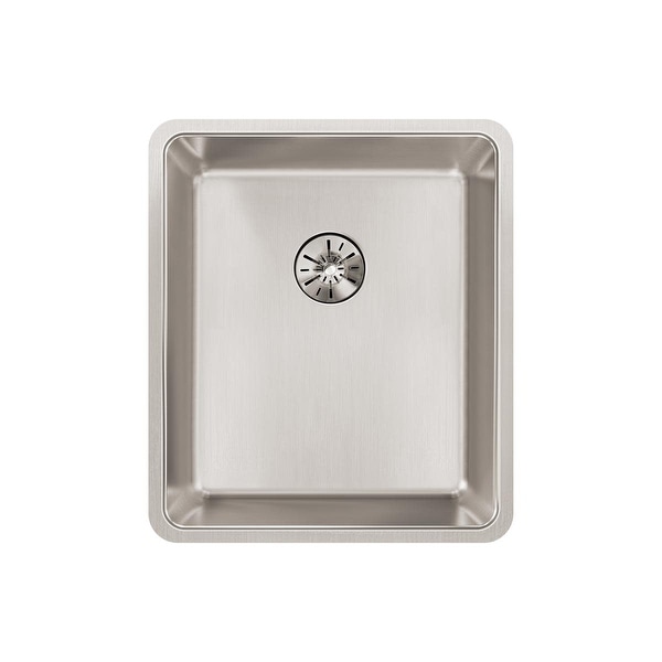 Elkay ELUHH1316TPD Lustertone Iconix 16" Undermount Single Basin Stainless Steel Kitchen Sink with Perfect Drain and Sound