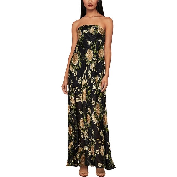 bcbg floral gown