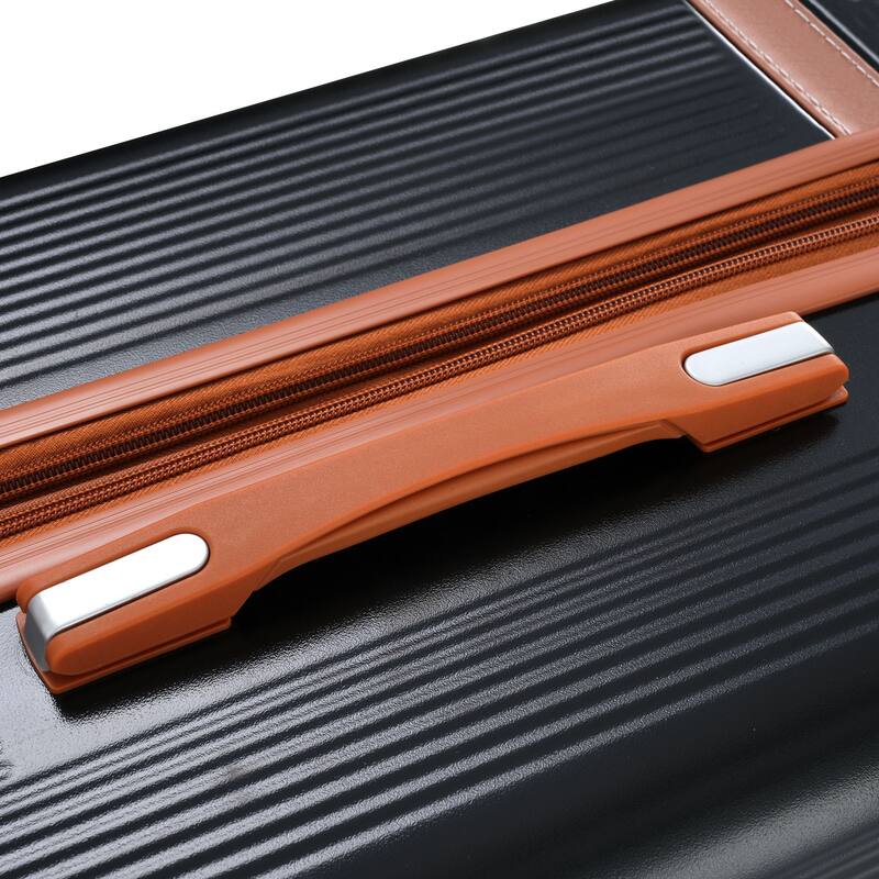 3 Piece Hardside Lightweight Luggage Sets with Double Spinner 8 Wheels and TSA Lock