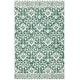 preview thumbnail 16 of 48, SAFAVIEH Handmade Dip Dye Nicki Floral Wool Rug 6'6" Square - Dark Green/Ivory - Square