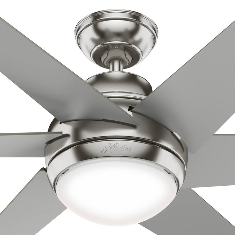 Hunter 52" Sotto Ceiling Fan with Integrated LED Light and Handheld Remote