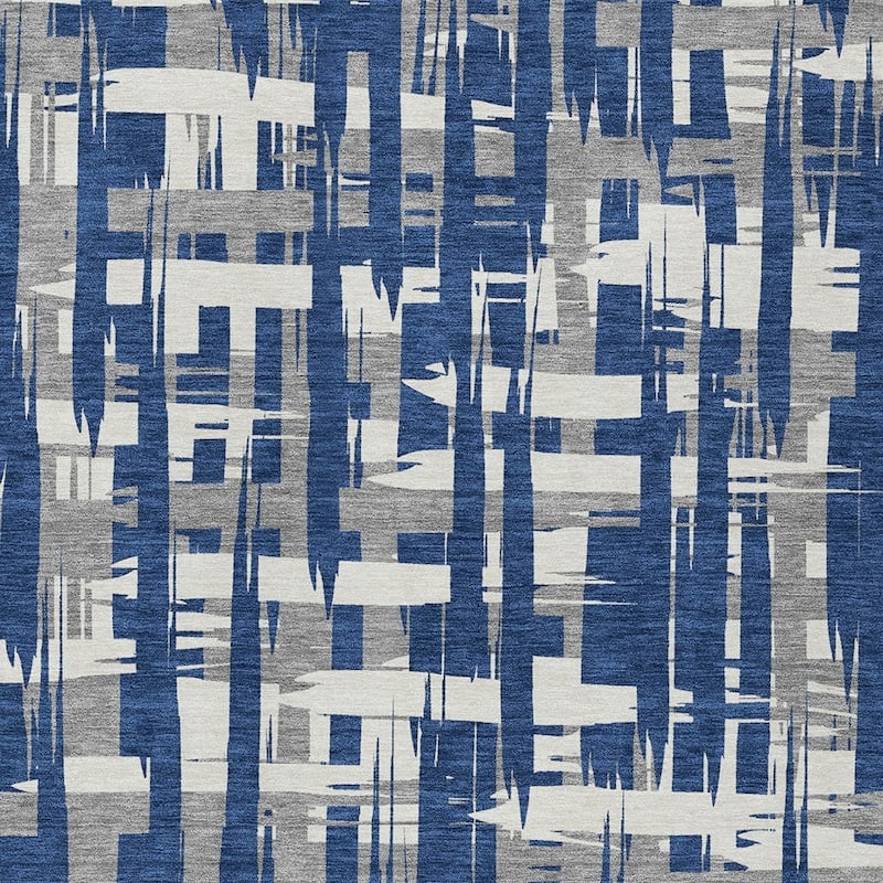 HomeRoots Striped Transitional Rectangle Outdoor Rug