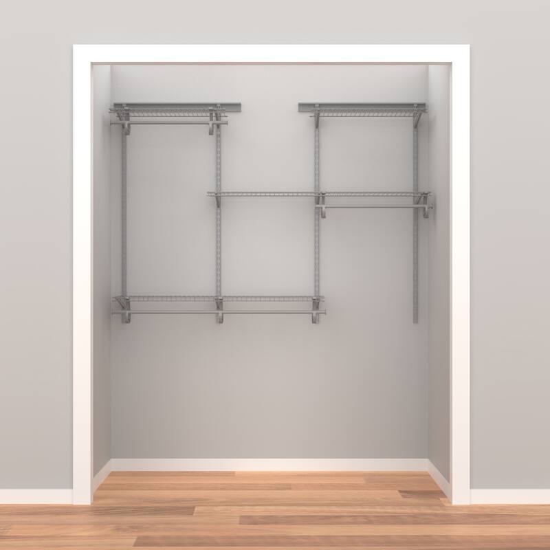 ClosetMaid ShelfTrack 48-72 inch W Adjustable Wire Closet System