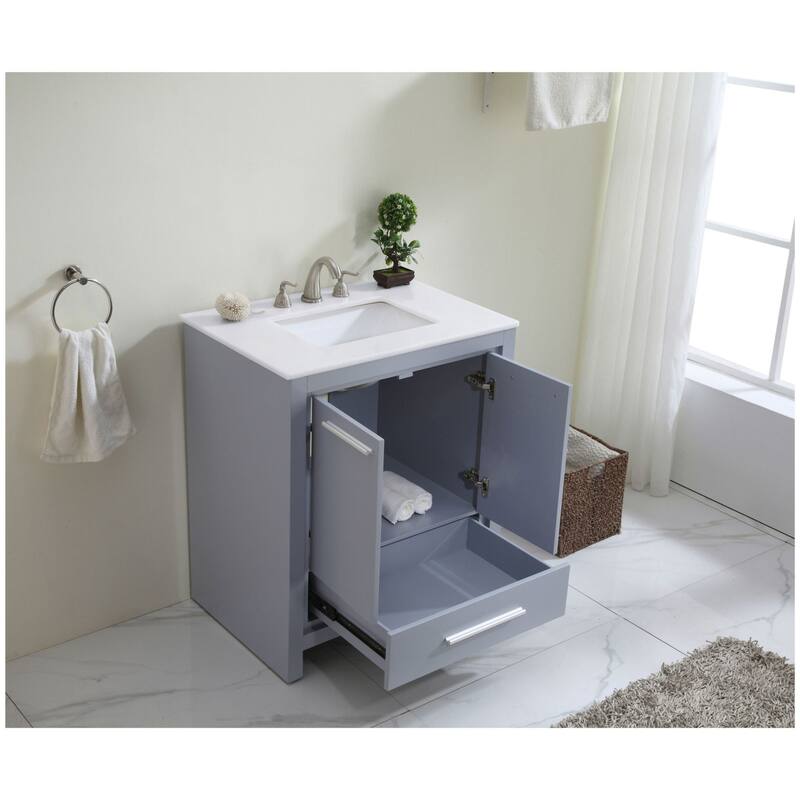 Elegant Lighting VF-1028-VW Filipo 30" Free Standing Single Basin