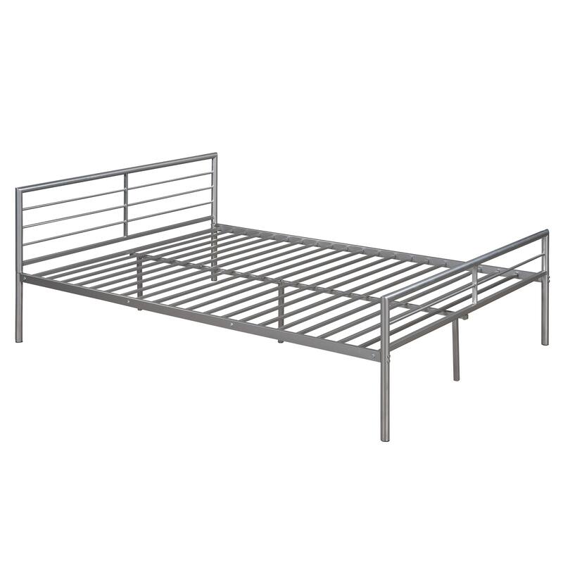 Twin Over Full Metal Bunk Bed with Desk
