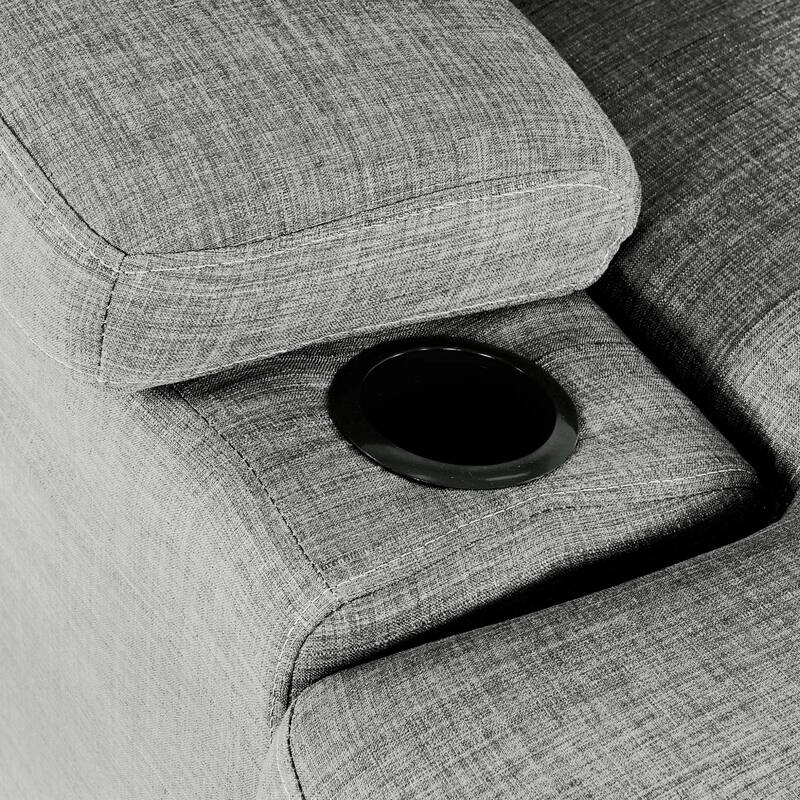 Gallo 93 in. 2-Piece Right Facing Sleeper Sofa with Storage & Cupholder