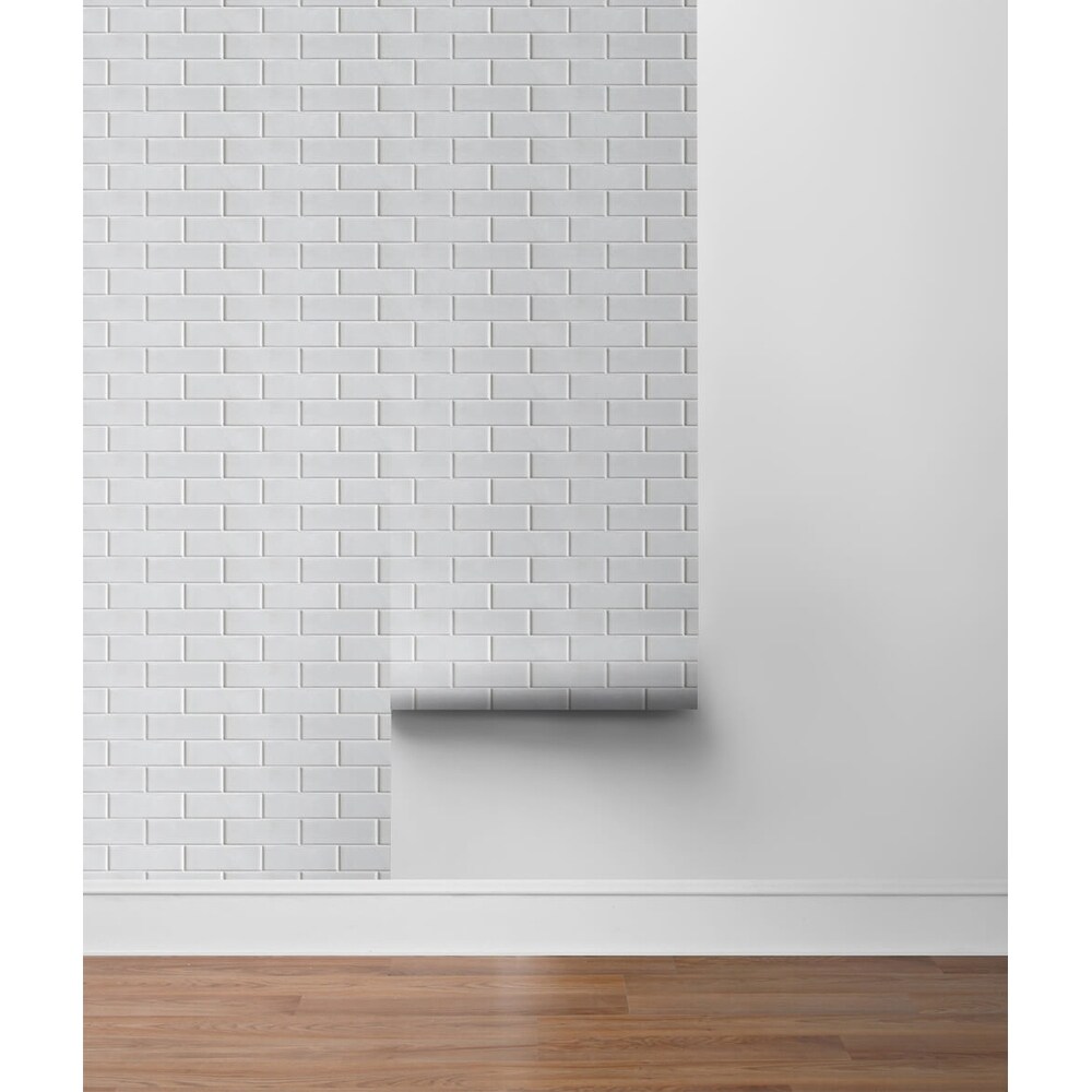Shop Nextwall Subway Tile Peel And Stick Removable Wallpaper
