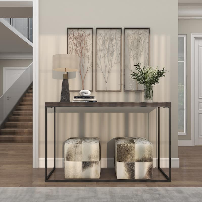 Black Metal Branch Tree Home Wall Decor with Metallic Copper, Silver, and Gold (Set of 3)