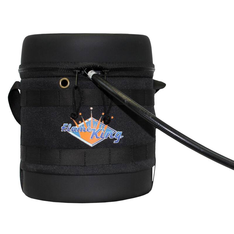 Flame King Gas Hauler Kit, 3LB Tank, Carry Case, Adapter Hose
