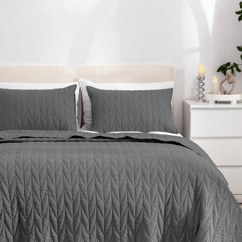 Cotton Reversible 3 Piece Quilt Set