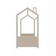 preview thumbnail 11 of 33, Velvet House Bed Wooden Bed with Playhouse Design