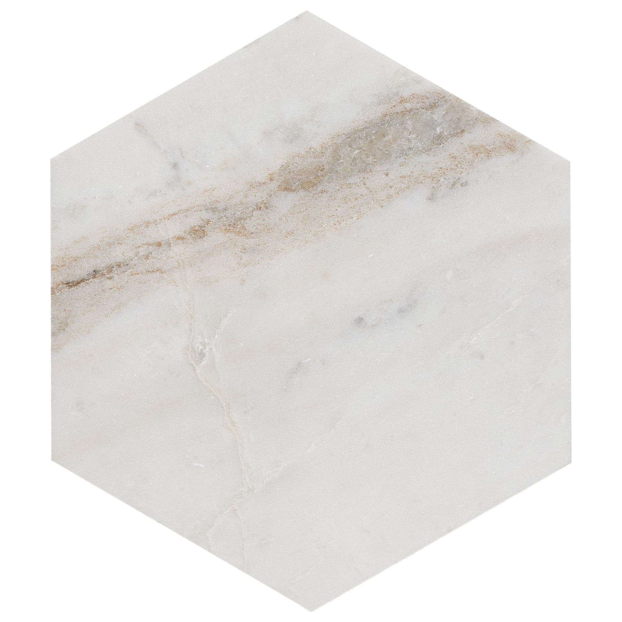 Royal Umbra Marble 6" x 6" Honeycomb Honed Tile