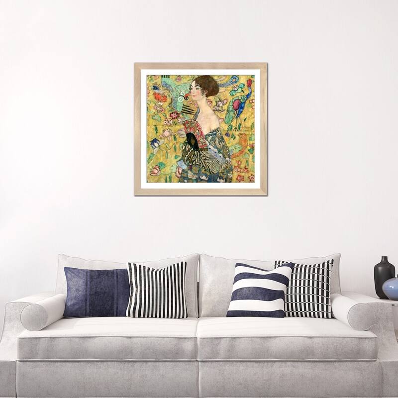 iCanvas "Lady with a Fan" by Gustav Klimt