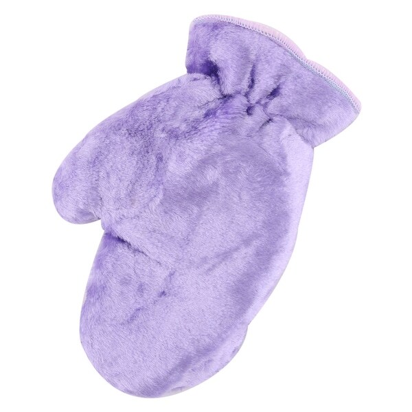 Restaurant Polyester Palm Protective Mitt Bowl Plate Washing Cleaning Glove Purple