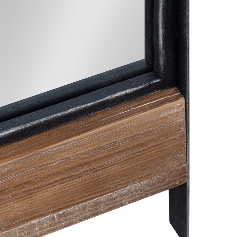 Kate and Laurel Kincaid Wood and Metal Full Length Leaner Mirror - 19.25x63