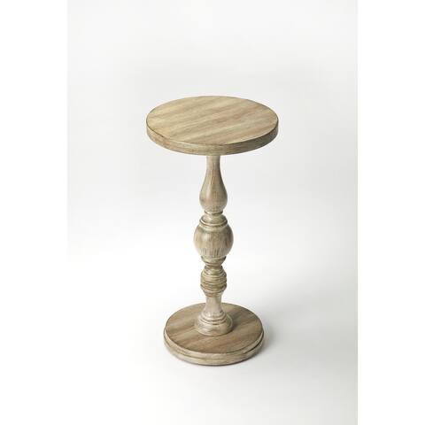 Handmade Butler Camilla Driftwood Pedestal Table