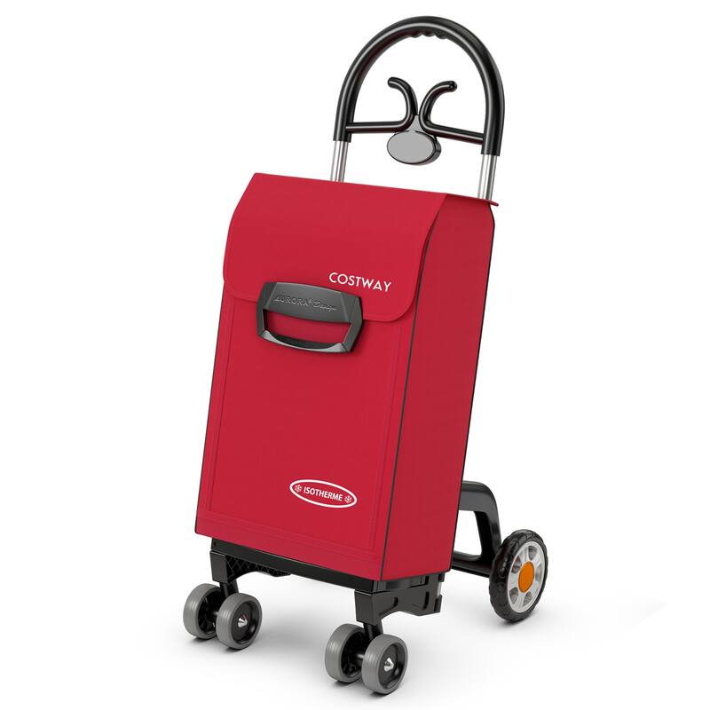 Costway Folding Shopping Cart Utility Hand Truck with Rolling Swivel - See Details