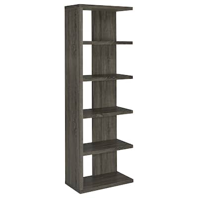 Harrison 71-inch 5-shelf Bookshelf Weathered Grey - 23.50" x 11.50" x 70.75"