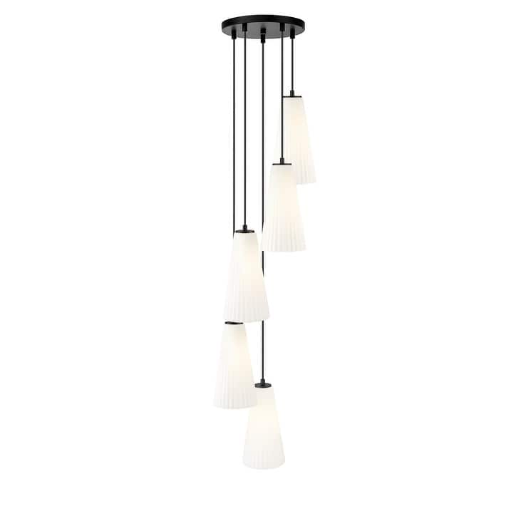 Z-Lite 3043P7-5R Farrell 5 Light 12" Wide Chandelier