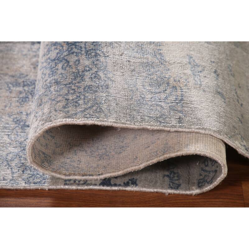 All-Over Abstract Modern Area Rug Handmade Wool Carpet - 6'6" x 9'10"