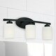 preview thumbnail 4 of 4, Dixon 20-inch 3-light Bath/ Vanity Fixture w/ Soft White Glass