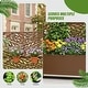 preview thumbnail 75 of 103, 72 in Metal Movable Planter Box with Trellis Privacy Screen Lockable Wheels