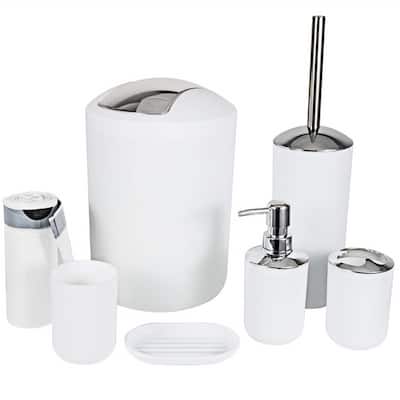 6 Piece Bathroom Accessories Sets - 7.68 x 7.68 x 12