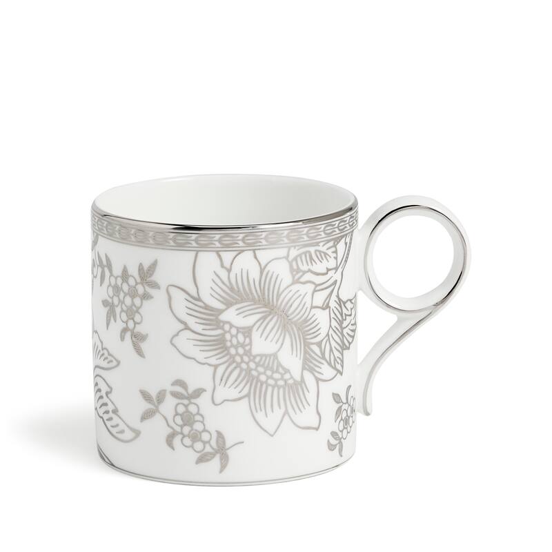 Wedgwood Silver Tonquin Mug 9.1floz White & Silver
