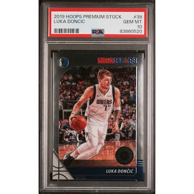 Luka Doncic 2019 Panini Hoops Premium Stock Basketball Card #39 Graded PSA 10 - 8'6" x 11'6"