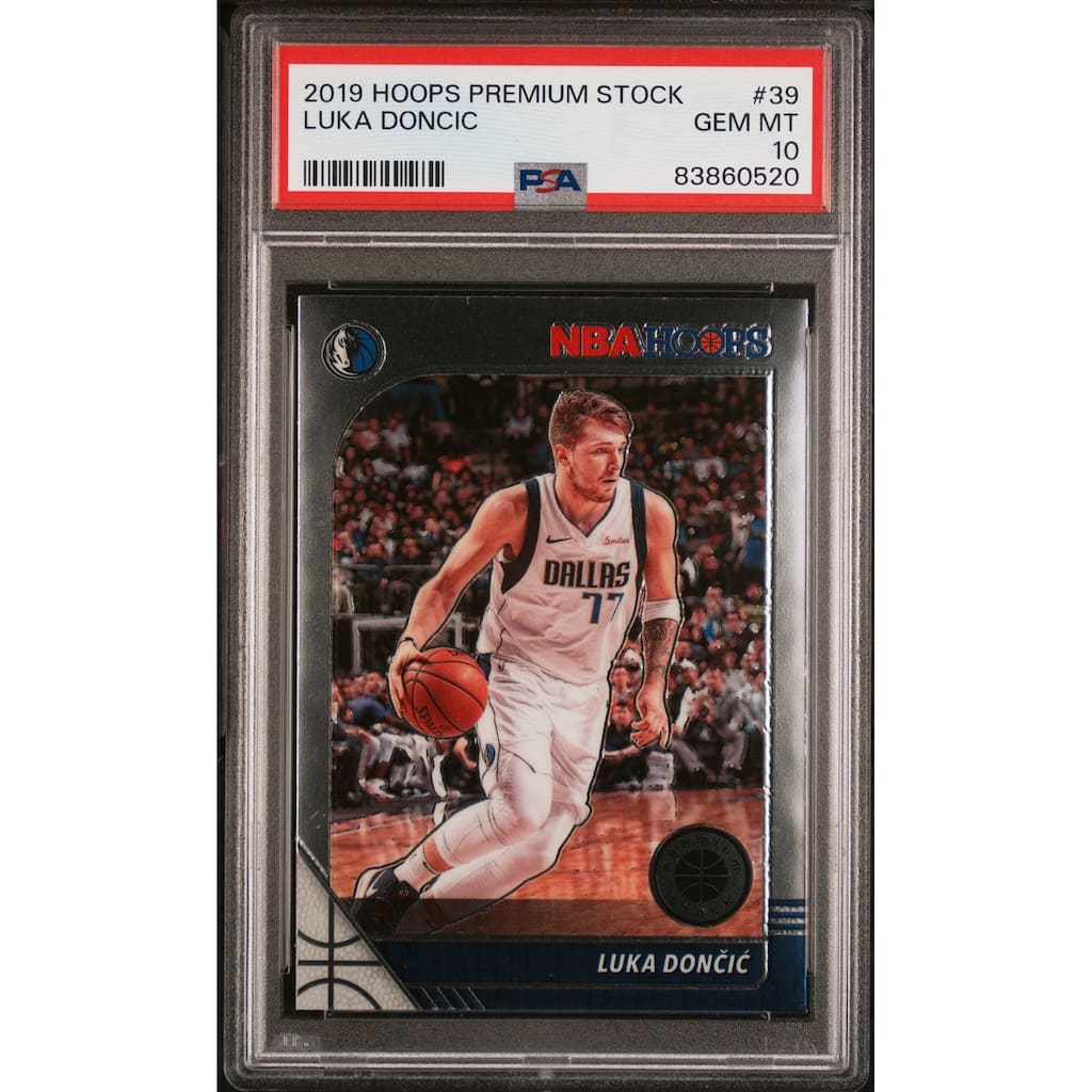 Luka Doncic 2019 Panini Hoops Premium Stock Basketball Card #39 Graded PSA 10 - 8'6" x 11'6"