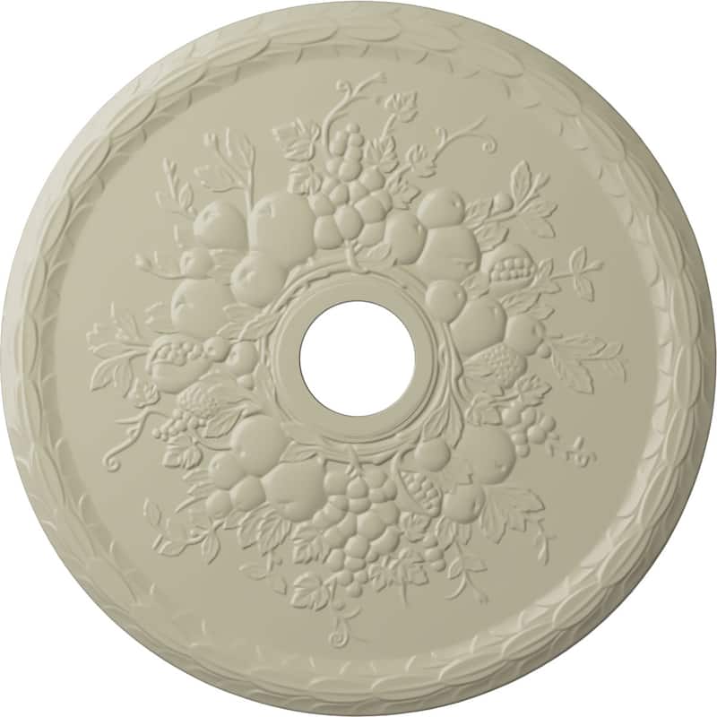 22 5/8"OD x 3 5/8"ID x 5/8"P Grape Ceiling Medallion