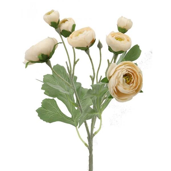 Apricot Ranunculus Spray Artificial Flower - Bed Bath & Beyond - 42256482