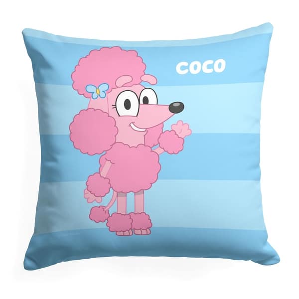 slide 2 of 5, Bluey Roll Call Coco 18 Inch Throw Pillow