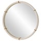 preview thumbnail 4 of 4, Uttermost Cyprus White Round Mirror - 43"W x 43"H x 2.75"D
