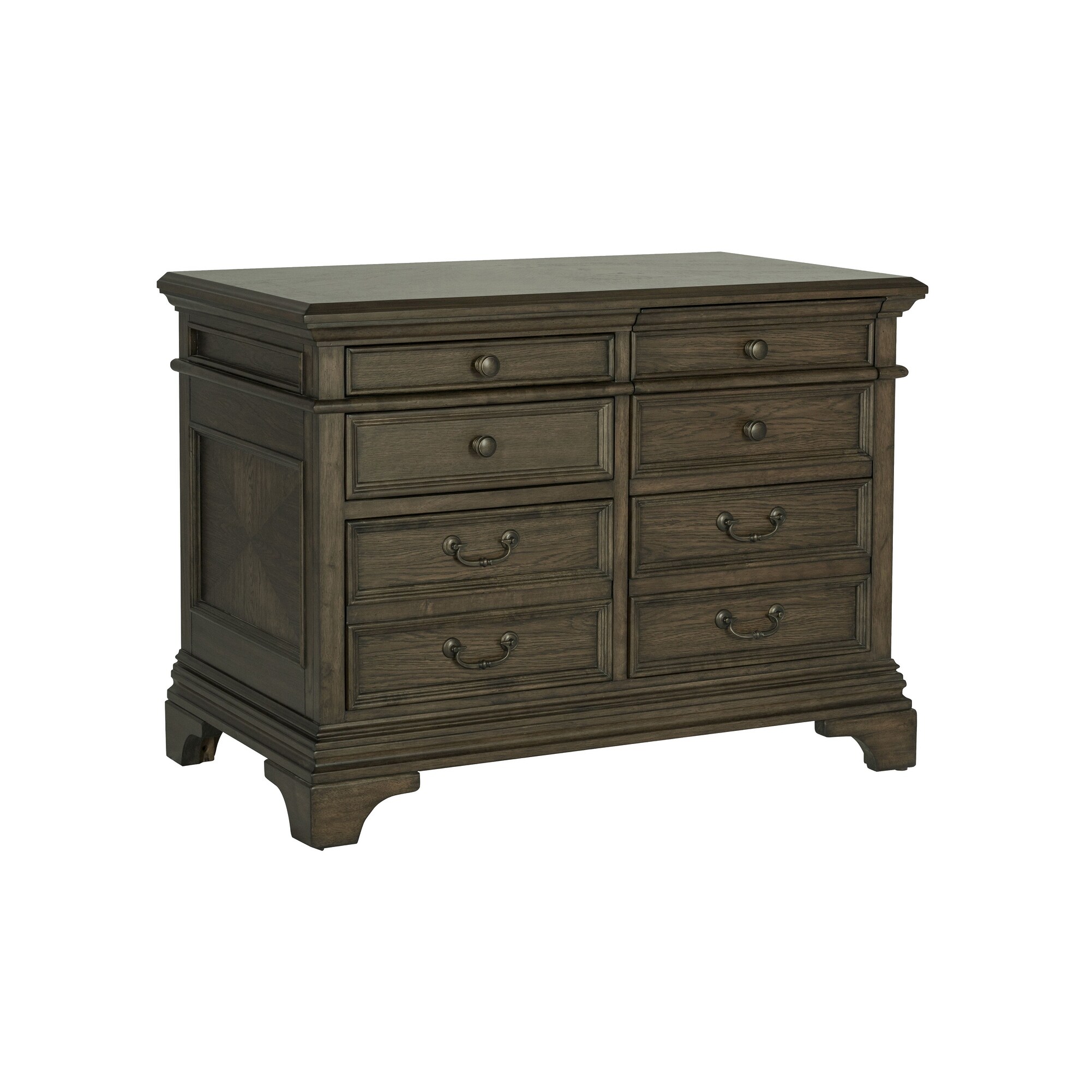 Shop Stigham Burnished Oak 5 Drawer File Cabinet Overstock 32118211