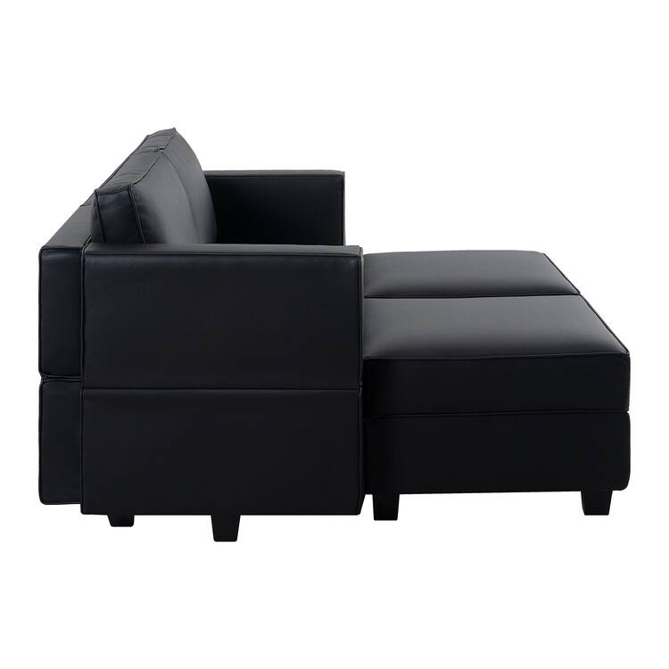 Modular Convertible Sectional Sofa Bed Sleeper Loveseat Couch
