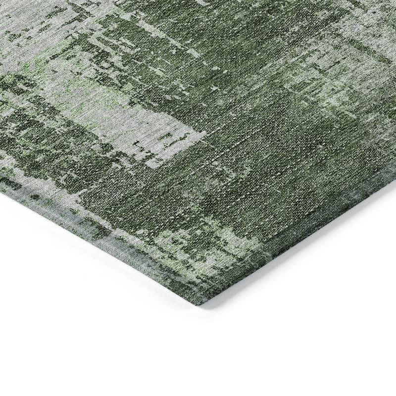 HomeRoots Abstract Transitional Rectangle Outdoor Rug