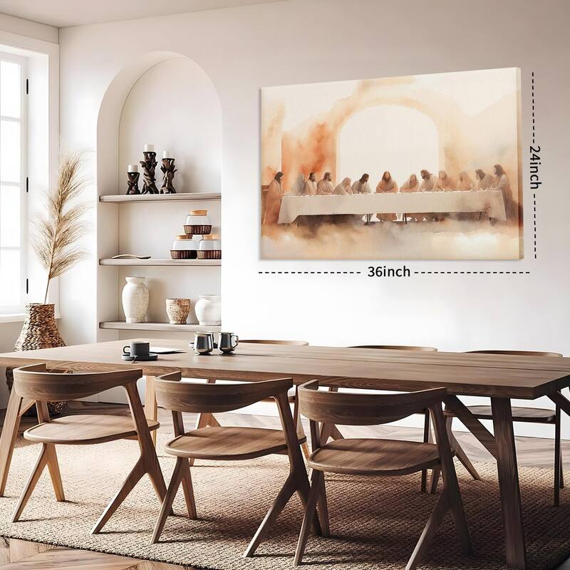 Jesus Last Supper Canvas Wall Art